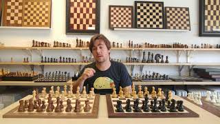 Large French Staunton Classic Chess Sets Review [upl. by Reyam821]