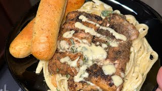 jerk salmon pasta 🔥 [upl. by Eerdua]