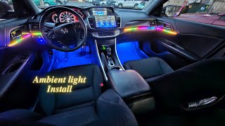 Best Interior Ambient Lighting For Honda Accord [upl. by Oht]