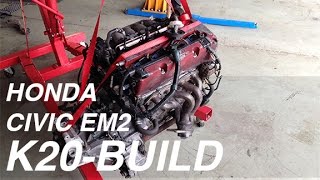 Civic EM2 K20 Swap EP 02  Suspension amp Engine Installation [upl. by Finn848]