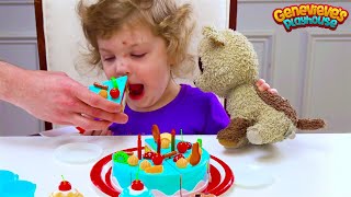 Lets make a toy Birthday Cake for Genevieves stuffie [upl. by Yllak]