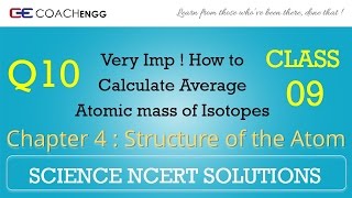 Structure of the Atom Question 10 Chapter 4 Class 9 NCERT Solutions Exercise [upl. by Isidore]