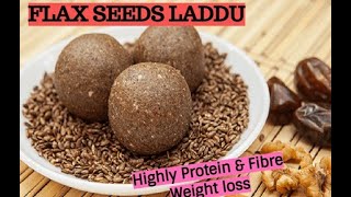 Flax Seeds Laddu  Protein Laddu  Healthy  Home made  Simple Recipe  Easy to make [upl. by Aiyotal]