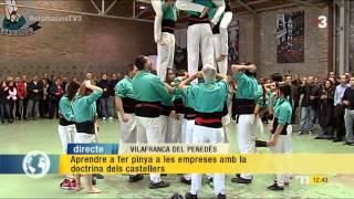 Castellers de Vilafranca  quotTallers de castells per a empresarisquot [upl. by Luke565]