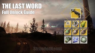 Destiny 2  How to Unlock The Last Word  FULL GUIDE [upl. by Ihsorih]