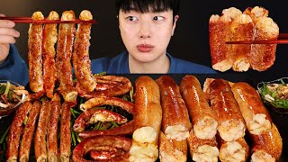 SUB역대급 빠삭한 통대창 먹방🔥 바삭빠삭 곱창에 파김치까지 통글통글 대창파티 Large intestine mukbang asmr 후식으로 라면 먹방 [upl. by Dalia]