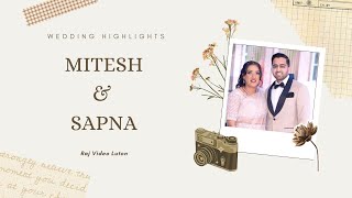 BEST WEDDING HIGHLIGHTS 2024 I SAPNA amp MITESH I RAJ VIDEO LUTON [upl. by Nade78]