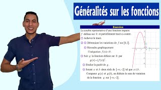 généralités sur les fonctions 1bac exercices  les variations  représentation graphique  la parité [upl. by Franciscka958]