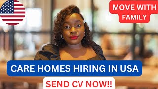 CARE HOMES HIRING IN USAMOVE WITH FAMILYEB3 VISA GREENCARDMOVE TO USA 2024 [upl. by Ailimaj]