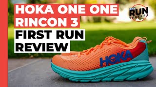 Hoka One One Rincon 3 First Run Review a versatile shoe at a great price [upl. by Kung665]