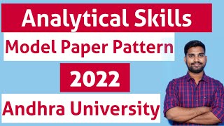 Andhra University Analytical Skills Model paper pattern 3rd semester [upl. by Eeluj]