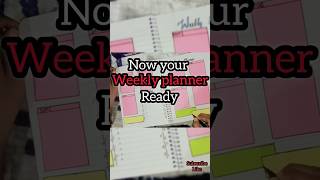 DIY Weekly planner  Helps to Keep tracking the tasks for a week [upl. by Hepsibah558]