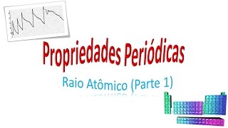 Propriedades Periódicas 2 Raio Atômico 12 [upl. by Namia621]