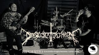 DESECRATOR THRONE  Hipokrito First Ever Gig live at Blue Knights Restobar [upl. by Aihsenod946]