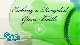 Glass etching cream  how to make a recycled beer glass from a beer bottle beer bottle into a glass [upl. by Dane]