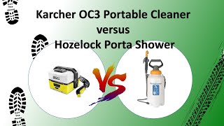 Karcher OC3 Portable Cleaner versus Hozelock Porta Shower [upl. by Anaila]