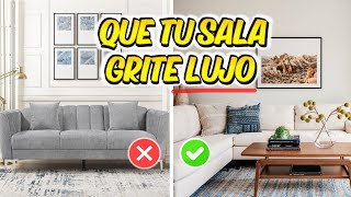 SALAS MODERNAS  lo que SI y lo que NO DEBES HACER EN TU SALA [upl. by Lampert]