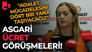 Asgari ücret görüşmeleri DİSK Genel Başkanı Arzu Çerkezoğlu konuştu [upl. by Willabella]