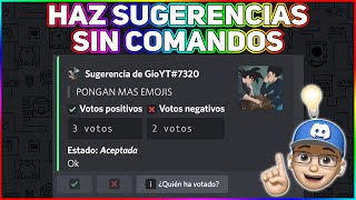 Discord Sugerencias Sin Comandos [upl. by Abita]