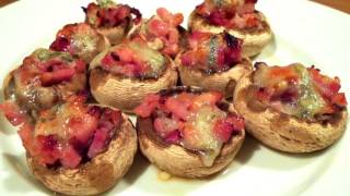 Champiñones rellenos al horno  Recetas fáciles ✅ [upl. by Anigroeg]