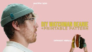 DIY Fisherman Watchman Cap  Printable PDF PATTERN EASY SEWING PROJECT STEP BY STEP TUTORIAL [upl. by Missi723]