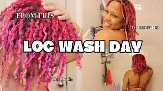 HAIR GROWTH TIPS Loc Wash Day  moisturizing routine [upl. by Madi]