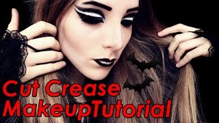 Goth Cut crease Makeup Tutorial [upl. by Neelrad401]