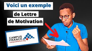 【Procédure Campus France】 Projet détudes et lettres de motivation Tutoriel n°3 [upl. by Thrasher]