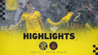 HIGHLIGHTS Crew defeat Atlanta 20 in soaked conditions at MAPFRE Stadium [upl. by Angele]