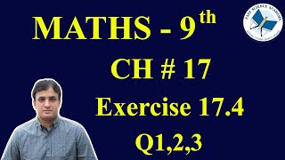 9th Class Maths solutions ch 17 Exercise 174 Q 1 3  FAST MATHEMATICS TUTORIALS [upl. by Catherine874]