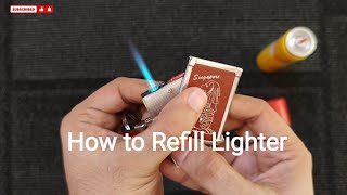 How to Refill a Lighter  Step by Step Details [upl. by Netram]