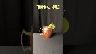 Tropical mule  Different dimension rum coconut banana lime cocktail mixology fyp [upl. by Eenahc]