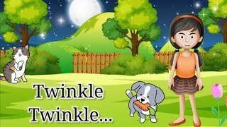 Twinkle Twinkle Little Star  Nursery Rhymes  Kids Poem  kids song  Hansti Duniya [upl. by Correna]