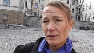 Linda Karlström i domstolen mot svenska staten i fallet med SVT dokumentären quotVaccinkrigarnaquot [upl. by Nainatrad54]