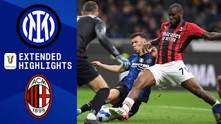 Inter Milan vs AC Milan Extended Highlights  Coppa Italia  CBS Sports Golazo [upl. by Mcfarland383]