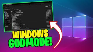 How To Enable GOD MODE on WIndows 10 [upl. by Nahtiek232]