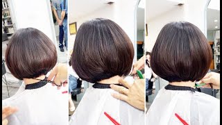 How to Easy Short Layered Bob Haircut Tutorial for Beginners  Layered Cutting Tips [upl. by Htez961]