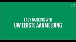 Hoe starten met Easy Banking Web [upl. by Senhauser]