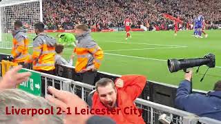 LIVERPOOL VS LEICESTER CITY VLOGWHAT A GAME [upl. by Nimocks]