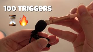 ASMR 100 TRIGGERS IN 3 MINUTES [upl. by Eelamme]