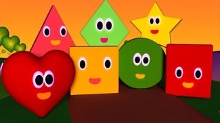 The Shapes Song  Nursery Rhymes  Nursery Rhymes With Lyrics [upl. by Jasper471]