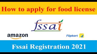 How to apply for food license  FSSAI registration for Ecommerce Food Business Operators  foSCos [upl. by Notrab]