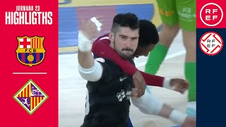 Resumen PrimeraDivisiónFS  Barça 10 Mallorca Palma Futsal  Jornada 23 [upl. by Ertemed]