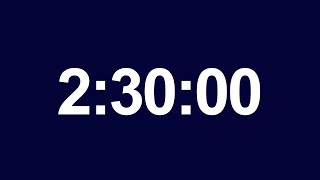 2 Hours 30 Minutes Timer with Final Alarm No MID ROLL Ads  150 Minutes [upl. by Bonis38]