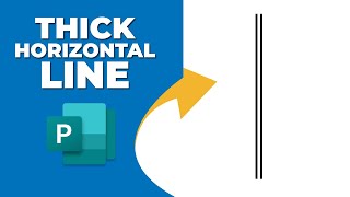 How to insert a thick horizontal line in Publisher [upl. by Nlyak]