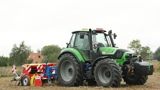 DeutzFahr 6210 Cshift met Pöttinger zaaicombinatie [upl. by Alfons]