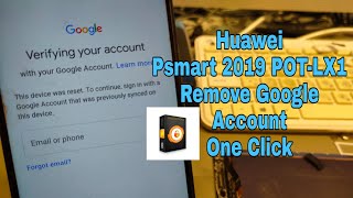 Huawei PSmart 2019 POTLX1 Remove Google Account Bypass FRP Unlocktool [upl. by Yadroc941]