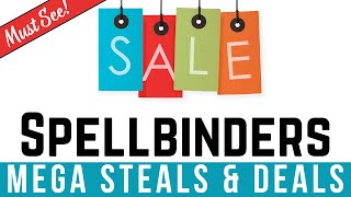 MEGA Steals amp Deals Sale at Spellbinders  So Many Goodies on SALE  papercraft cardmaking [upl. by Currie]