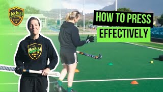 How To Press Effectively as a Striker in Field Hockey [upl. by Niffirg]