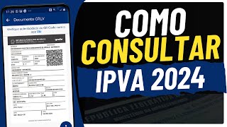 COMO CONSULTAR O VALOR DO IPVA 2024 DO SEU VEÍCULO  DENTRAN MA [upl. by Annatnas]